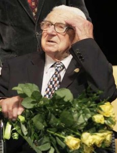 Sir Nicholas Winton died at the age of 106. Photo: Twitter.