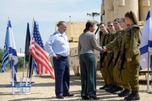 Susan Rice at an IAF base.