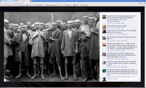 Facebook page of Temple University Professor Alessio Lerro questioning whether 6 million Jews really died in the Holocaust. Photo: Screenshot.