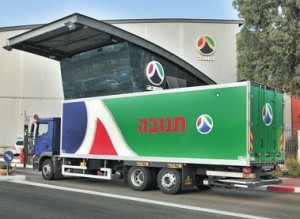 Delivery truck for Israeli dairy company Tnuva. Photo: Tnuva.