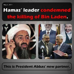 Via Twitter, Israeli Prime Minister Benjamin Netanyahu connecting arch-terrorist Osama bin Laden to Hamas, which supported his mission. Photo: Screenshot.
