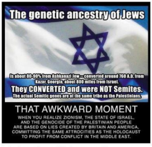 A PCUSA post that tries to argue Jewish existance. Photo: NGO Monitor / Screenshot.