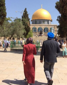 Canadian Government Minister Tim Uppal at the Dome of the Rock, in Jerusalem. Photo: Twitter.