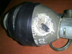Bullet in grenade (Photo: IDF)