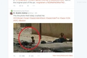 ITV's Dan Rivers Tweets Iraq photo as from Gaza (Twitter)