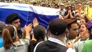 Funeral of IDF St.-Sgt. Eliav Kahlon 22, from Safed Photo: Dave Bender
