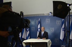 PM Benjamin Netanyahu during interview. Photo: GPO.