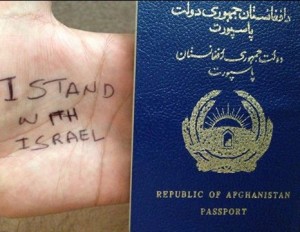 A supporter of Israel from Afghanistan. Photo: StandWithUs.