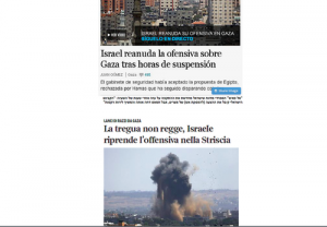 coverage of the cease-fire