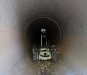 Israeli start-up Roboteam's Micro Tactical Ground Robot, created to survey the dangerous underground tunnel networks built by Hamas. Photo: Roboteam / DefenseNews.