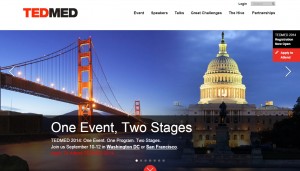 TEDMED homepage Photo: screenshot