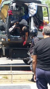 Police kill tractor attacker in Jerusalem Photo: @Gr8_guy