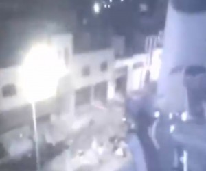 Israel Police helmet cam of gunfight in Hebron. Screenshot: Israel Police