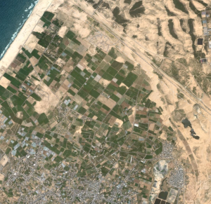 Satellite images of Gaza. Photo: Elders of Ziyon.