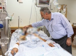 Syria opposition official visits Sieff Hospital in Safed Israel. Photo: Sieff Hospital
