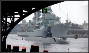 The INS Tanin leaving German dockyards. Photo: IDF The INS Tanin leaving German dockyards. Photo: IDF