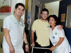 IDF soldier wounded in Operation Protective Edge. Photo: Soroka Medical Center
