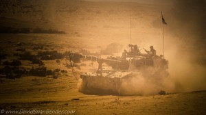 IDF Mobile Howitzer on maneuvers. Photo: Dave Bender