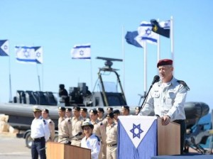 IDF Chief of Staff, Lt.-Gen. Benny Gantz at Israel Navy event. Photo: IDF