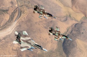 Israeli Air Force F-15, F-16 jets. Photo: xnir