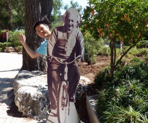 Lechao Tang at Hebrew University. Photo: Hebrew University