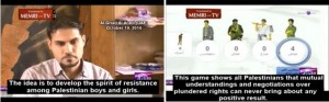 Palestinian game developer. Screenshot: MEMRI