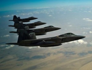 F-22 Raptors. Photo US Air Force