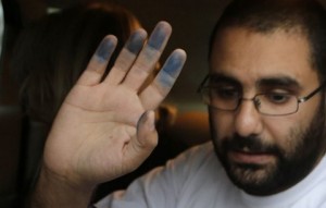 Alaa Abdel Fattah, the Egyptian anti-Semitic activist whose nomination for the Sakharov Prize has been withdrawn. Photo: Twitter