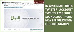 Soundcloud jihadis. Screenshot: MEMRI. Soundcloud jihadis. Screenshot: MEMRI.