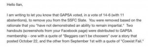 U. Minn. rejection letter to Ilan Sinelnikov. Image: Email screencapture via Campus Reform.