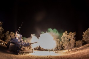 IDF artillery in Gaza. Photo: IDF.