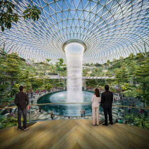 Safdie - designed airport, Singapore. Photo: Courtesy.