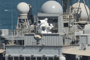 USS Ponce, LaWS battle laser in the Persian Gulf. Photo: USN.