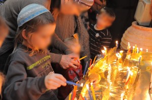 The Hanukkah celebration. Photo: Colel Chabad.
