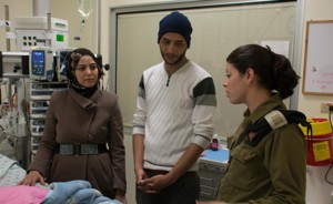 IDF docs rescue Palestinian baby. Photo: screenshot, Ch. 2.
