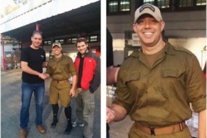 US war hero Brian Mast begins IDF volunteer stint. Photo: Sar-El. US war hero Brian Mast begins IDF volunteer stint. Photo: Sar-El.