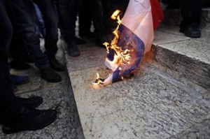 flag burning france