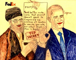 Obama Khamenei cartoon