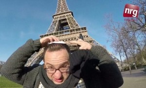 Jewish journalist Zvika Klein used a hidden camera to film himself being harassed and threatened while walking the streets of Paris. Photo: Screenshot.