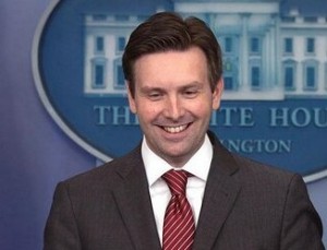 White House Press Secretary Josh Earnest said everyone at the White House is trying to convince Congress to get on board regarding the Iran nuclear agreement. Photo: Twitter.