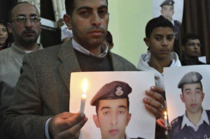 Jordan pilot Moaz al-Kasasbeh burnt alive