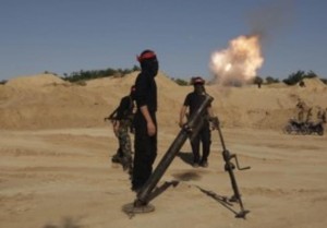 Hamas terrorists. A total of 8,000 Israelis have been diagnosed with post-traumatic stress disorder as a result of the current Palestinian terror wave in Israel. Photo: Ibraheem Abu Mustafa / Reuters