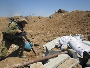 IDF soldiers find a terror tunnel in Gaza last July. Photo: IDF