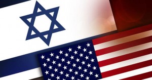 The US and Israel flags. Ruthie Blum says "in spite of all the talk one hears and reads about relinquishing U.S. citizenship, I have yet to meet a single [American Israeli] person who has actually gone through with it -- other than American-born Israelis appointed to ambassadorial positions." Photo: American Freedom Party. 