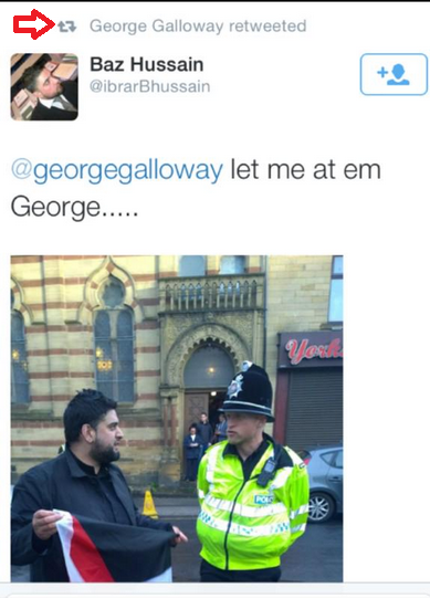 George Galloway retweet