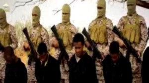 An ISIS video shows the execution of Ethiopian Coptic Christians. Photo: Screenshot.