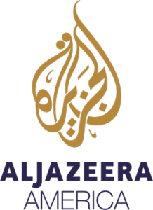 The Al Jazeera America logo. The cable news operator will be shutting down by the end of April. Photo: Wikimedia Commons. 