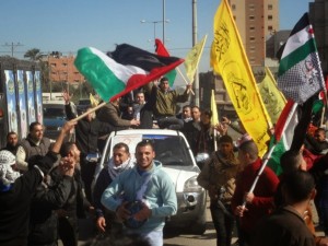 Palestinians PLO flag