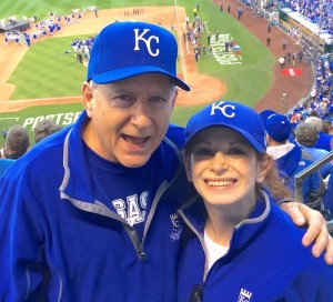 John Shuchart with his daughter Carrie at a Kansas City Royals baseball game.  Photo: provided. 