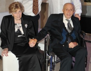 dith Sykora (left), a Hungarian-born Auschwitz survivor, made aliyah nine years ago with her now-deceased husband Joel (right). Photo: Courtesy Edith Sykora.